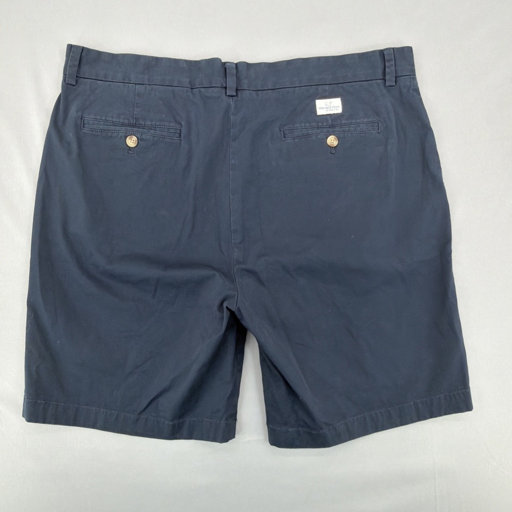 Vineyard Vines Men's OTG On-The-Go Performance Shorts 38 Blue Stretch Chino - Picture 2 of 9